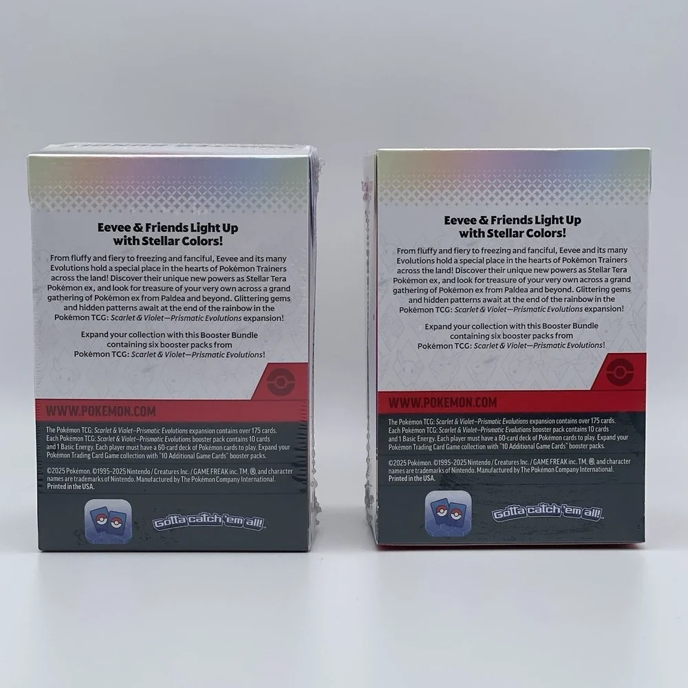 Pokemon TCG Scarlet & Violet Prismatic Evolutions Booster Bundle Boxes LOT OF 2